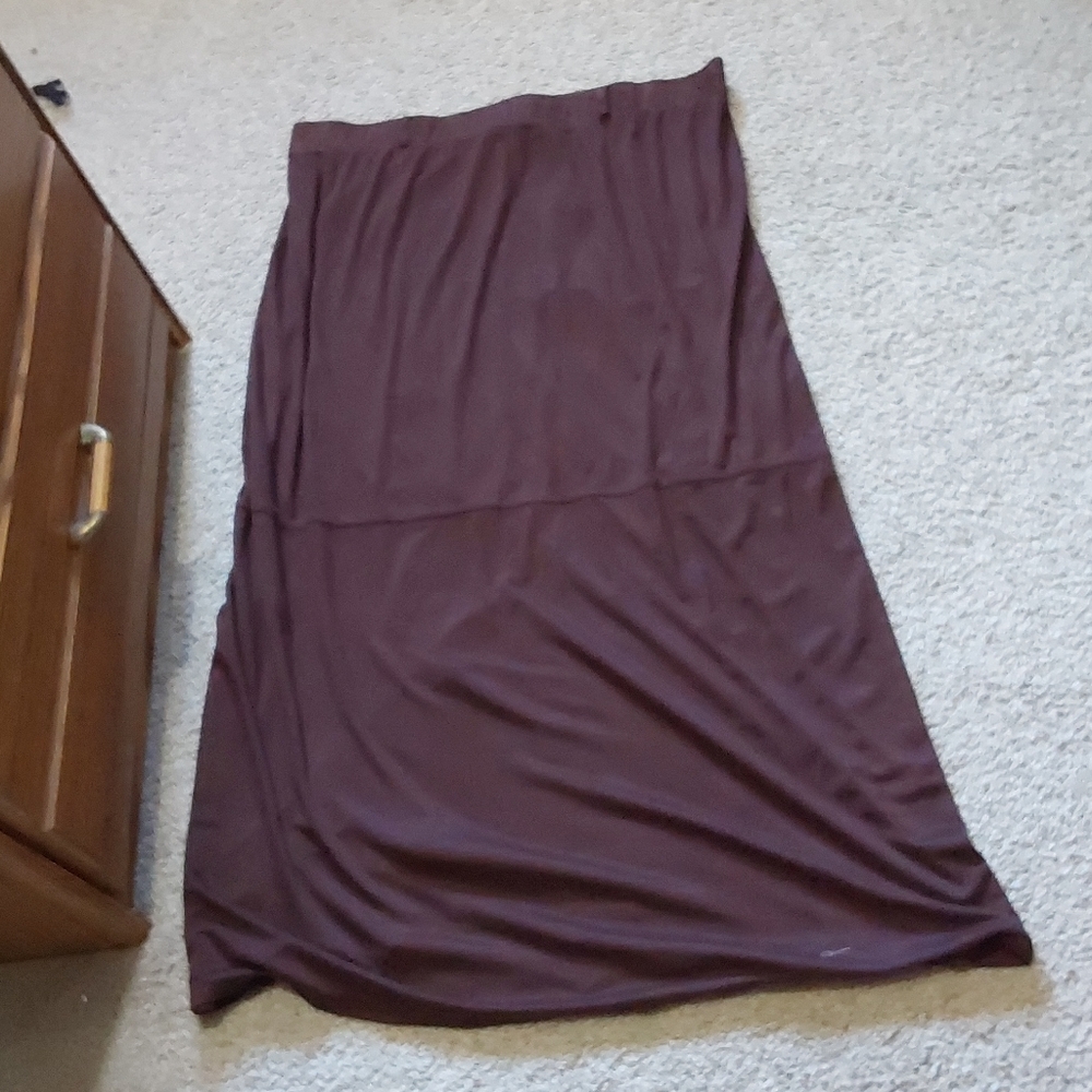 Suede skirt